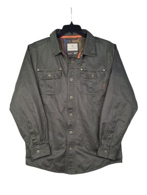 Legendary Whitetails Men's Journeyman Flannel Lined Shirt Jacket Size M Waxed